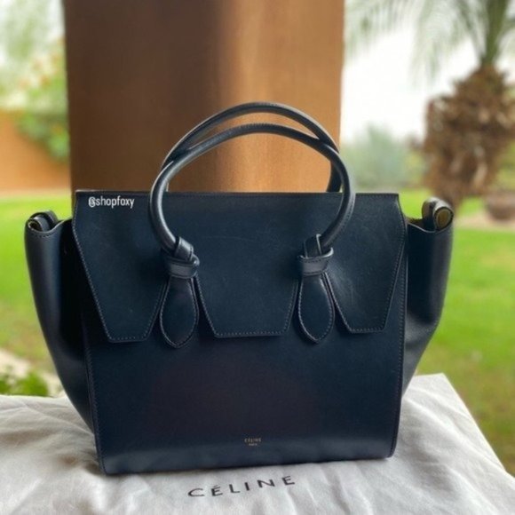 Celine Handbags - SOLD Celine Small Knot Tie Palmellato Leather Tote